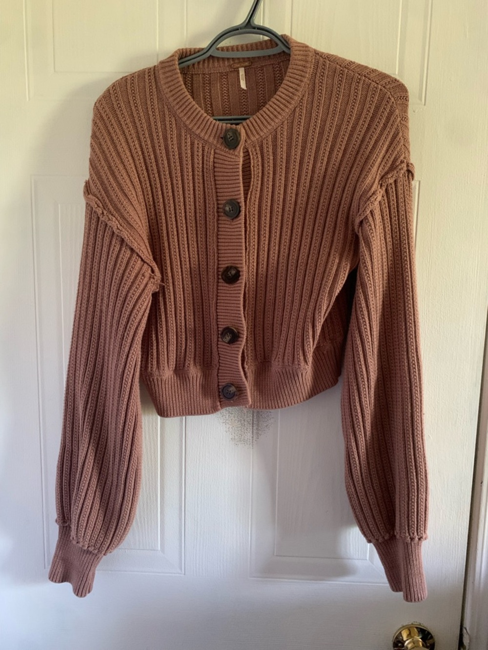 Free People All Yours Cardigan Brown Maeve Size Small - Picture 2 of 6